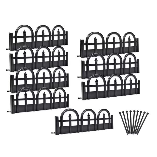 10 ft. L Plastic Black Landscape Edging Kit, Easyflex, Mfr#: 3601-10-6